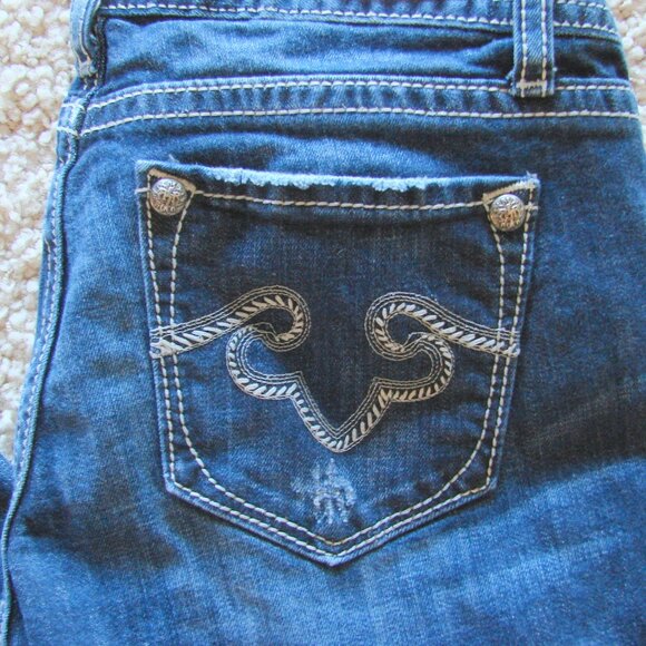 Express Rerock Bootcut Jeans Size 6R - Picture 3 of 9